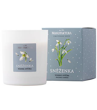 Přírodní sójová svíčka SNĚŽENKA