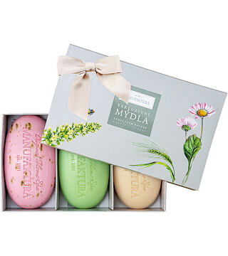 Meadow, Lemon Balm & Rose TRIO of Natural Bar Soap Gift Set