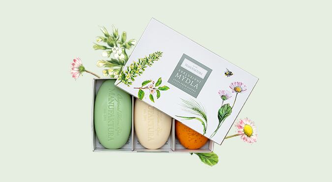 Dárková sada TRIO: kouzlo přírodních mýdel