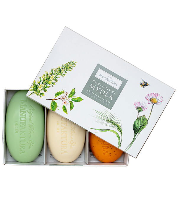 Dárková sada TRIO: kouzlo přírodních mýdel
