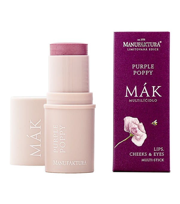 Multifunkčné líčidlo na pery, líca & oči PURPLE POPPY