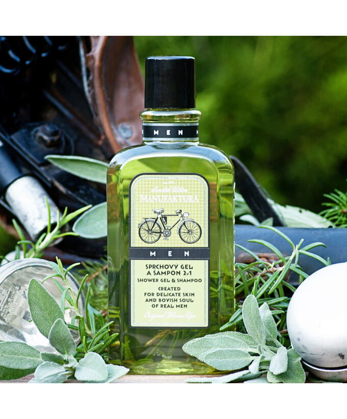 Pánský sprchový gel a šampon na vlasy 2v1 MEN & Bicycle 300 ml