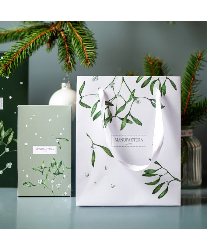 Dárková papírová taška s mašlí VÁNOCE – malá