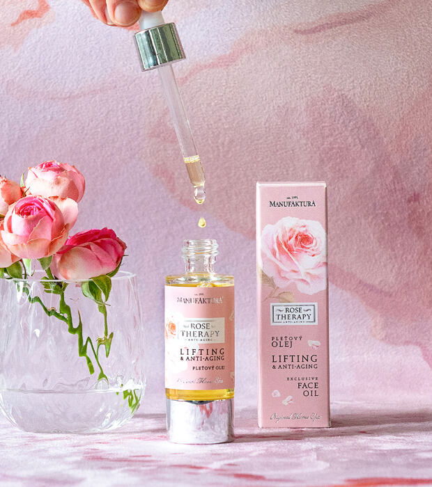 100% přírodní omlazující & liftingový pleťový olej RŮŽE