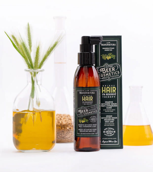 Aktivačné vlasové sérum proti vypadávaniu vlasov Pivná kozmetika & Redensyl® s rozmarínom