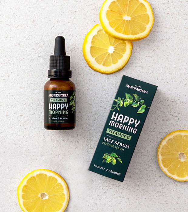 Happy Morning rozjasňujúce pleťové sérum s vitamínom C