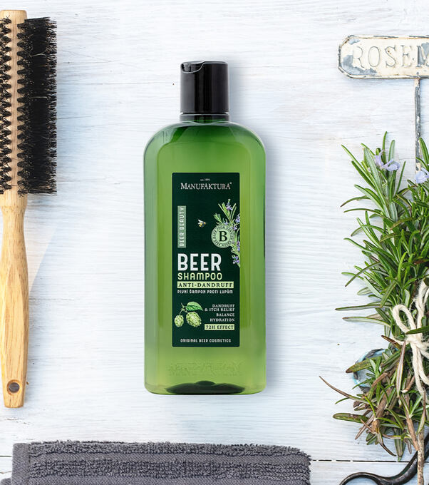 Bylinný PIVNÍ šampon proti lupům a svědění – až 72h účinek