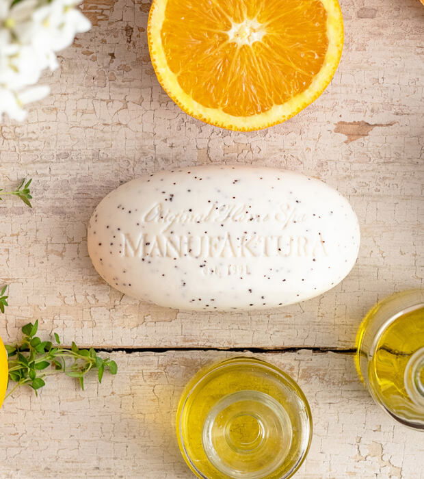 Exfoliating Soap with Almond Oil – GRAPEFRUIT & ORANGE