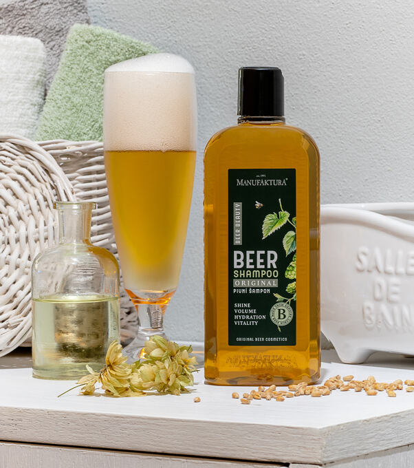 Originální PIVNÍ šampon Lesk, objem & vitalita