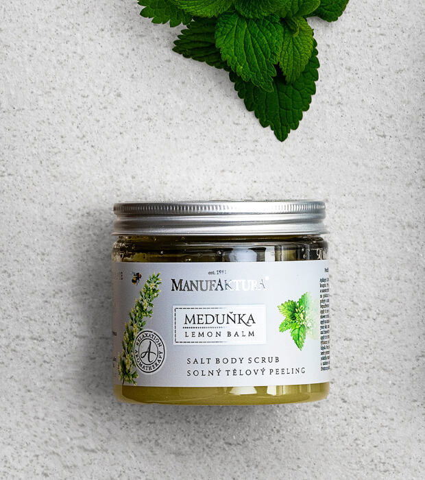 Solný tělový peeling MEDUŇKA – relaxace a aromaterapie