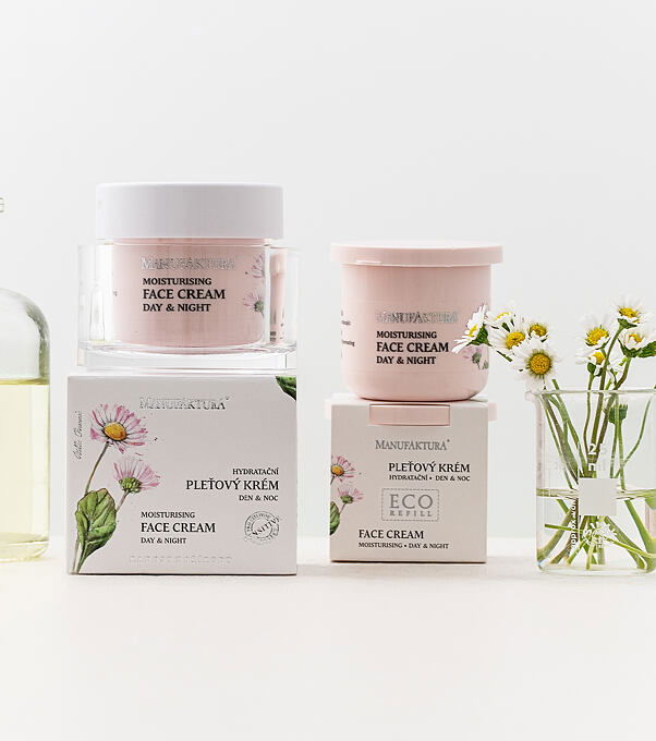 Zklidňující, hydratační a omlazující pleťový krém SEDMIKRÁSKA – EKO náplň