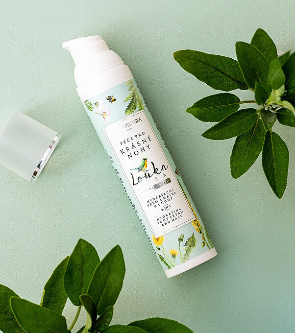 Krásné nohy - hydratační krém a maska 2v1 LOUKA