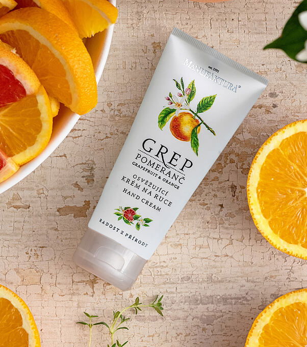 Osviežujúci krém na ruky GREP & POMARANČ