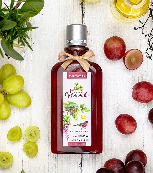 Revitalizujúci & osviežujúci sprchovací gél VÍNNA KOZMETIKA