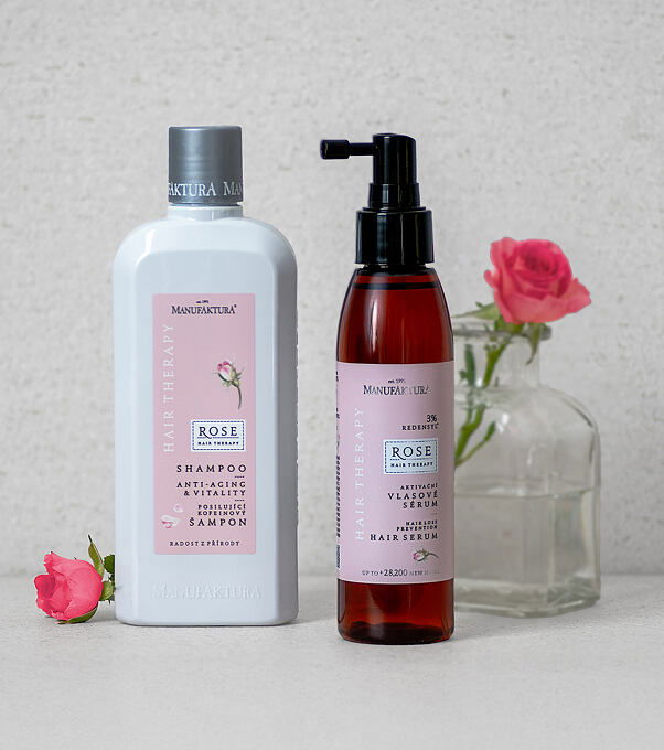 Darčeková sada Anti-age starostlivosti pre krásne vlasy RUŽA
